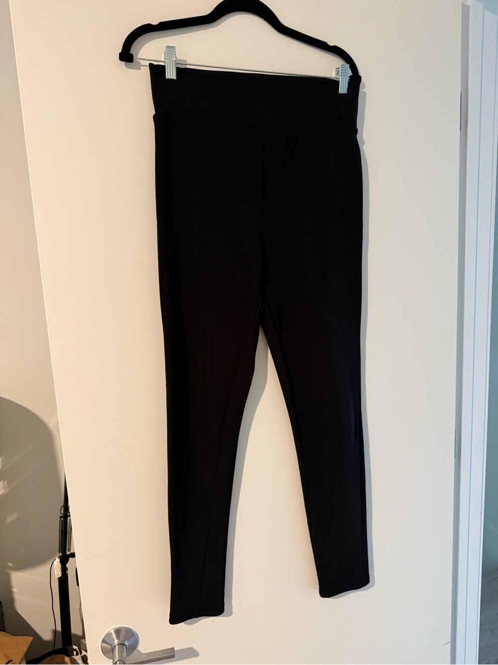Zara Black High-Waist Ponte Leggings